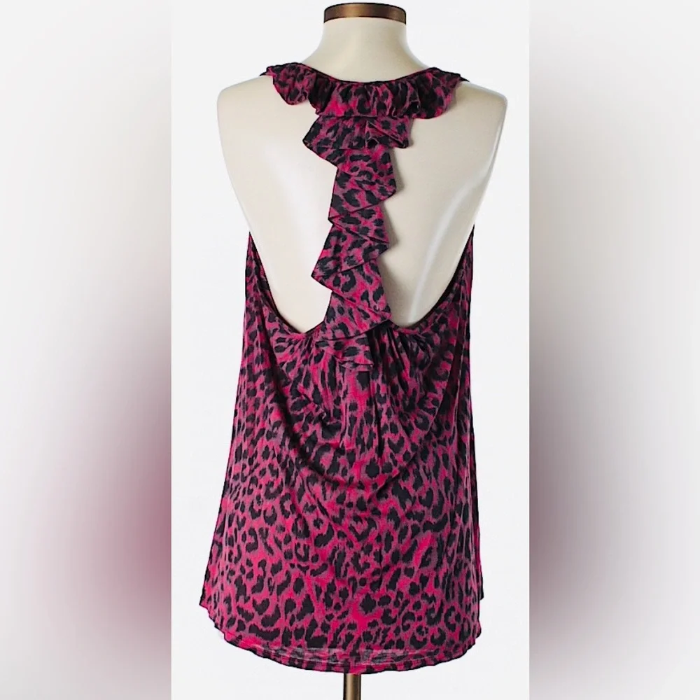 Pre-Owned Ella Moss Ruffle Racerback Tank Top - Picture 2 of 8